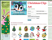 Tablet Screenshot of christmas-clipart.com